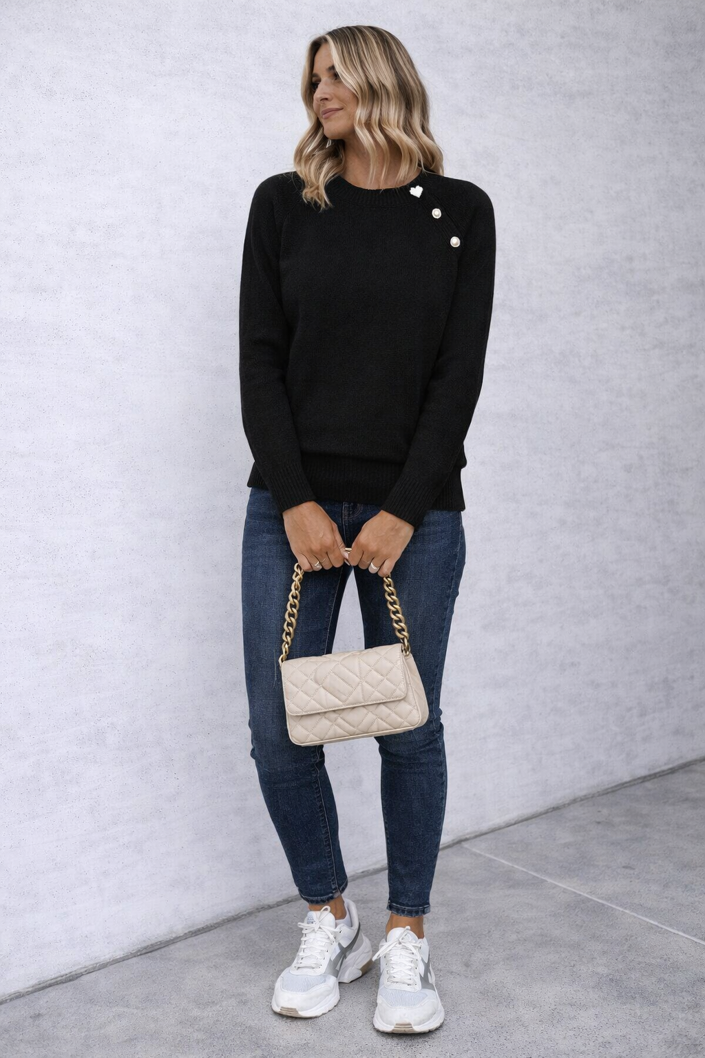 Rina - Women's Asymmetrical Sweater Soft Fabric