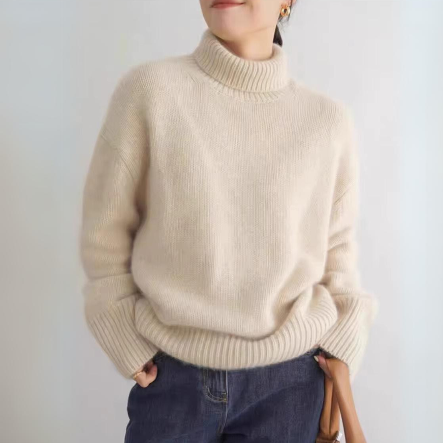 women turtleneck sweater in soft fabric for winter 0