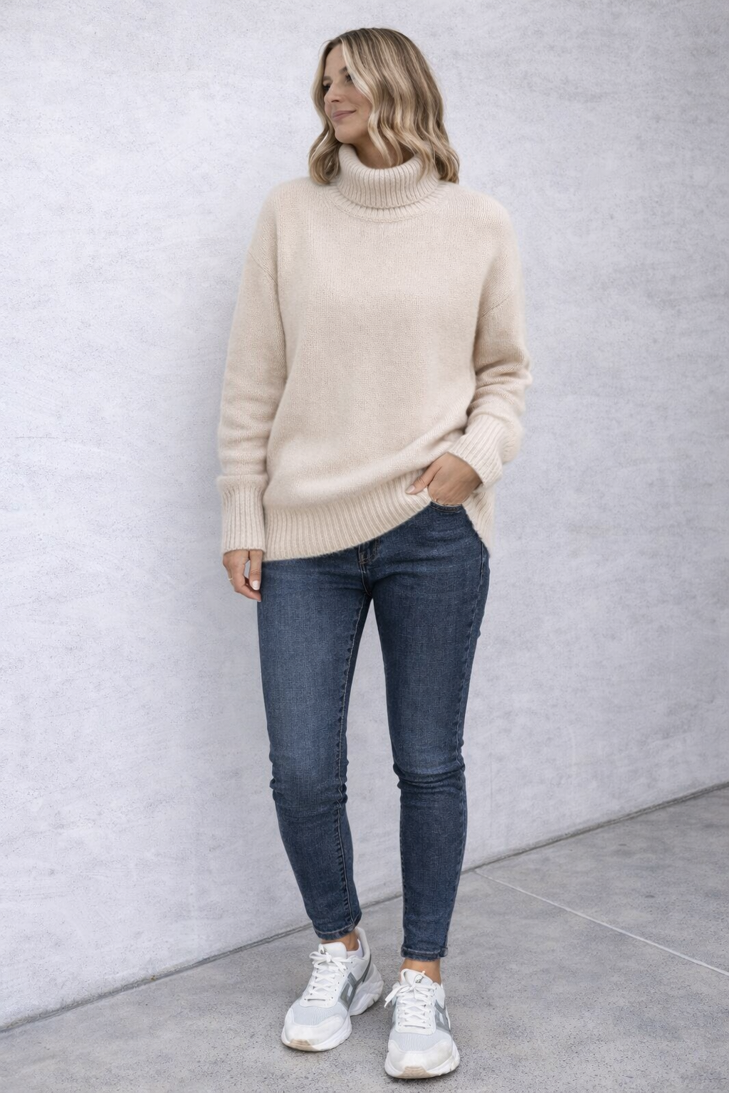 Persephine - Women's Turtleneck Sweater Soft Fabric
